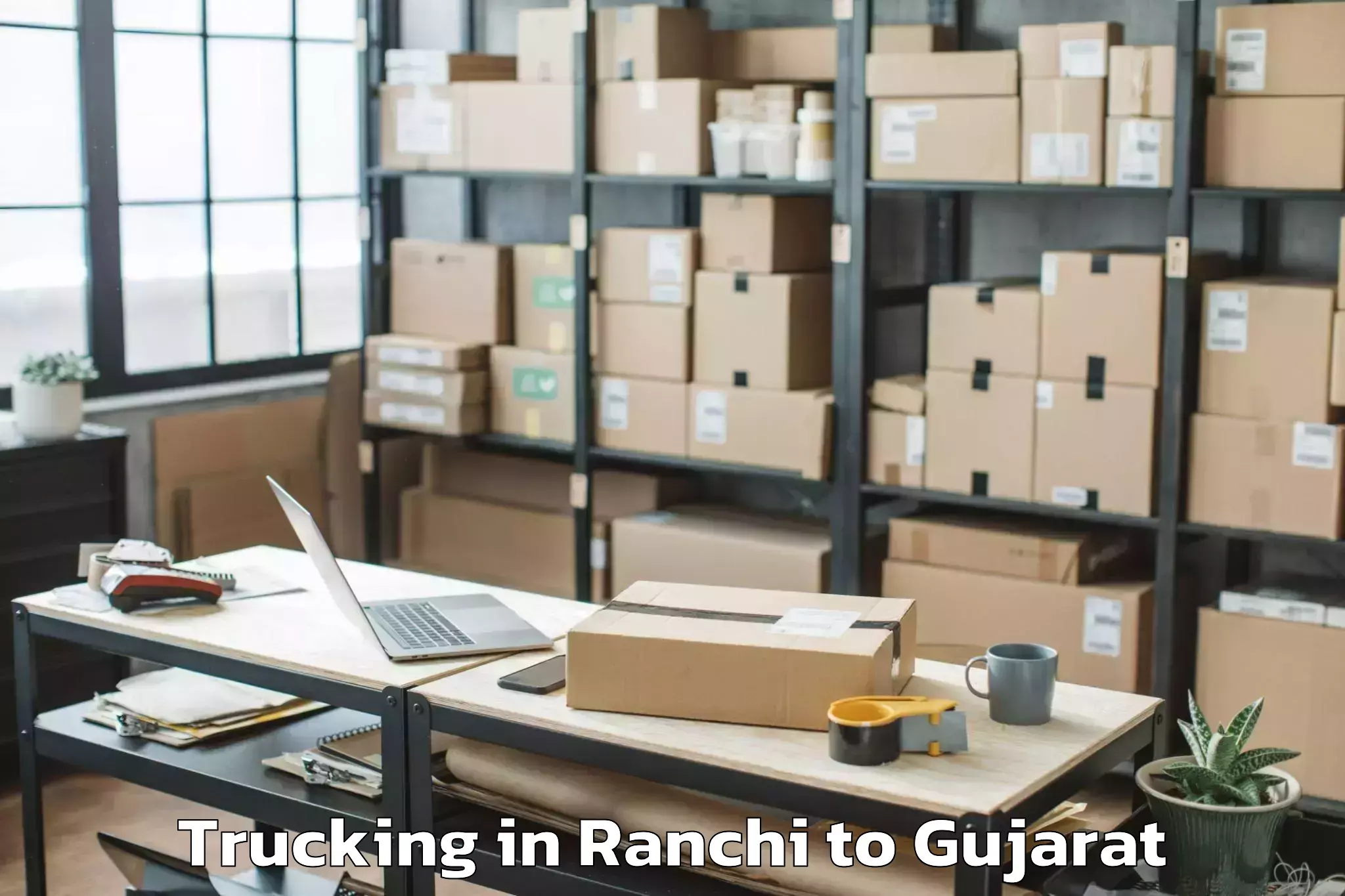 Efficient Ranchi to Dhuvaran Trucking